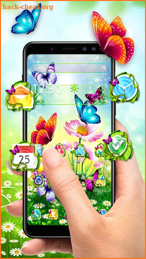 Spring Colorful Butterflies Nature Theme screenshot