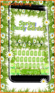 Spring Daisy Garden Keyboard Theme screenshot