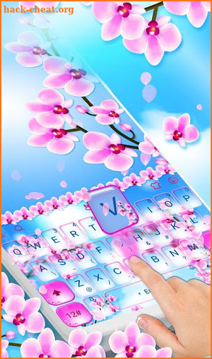 Spring Flower Garden Keyboard Theme screenshot