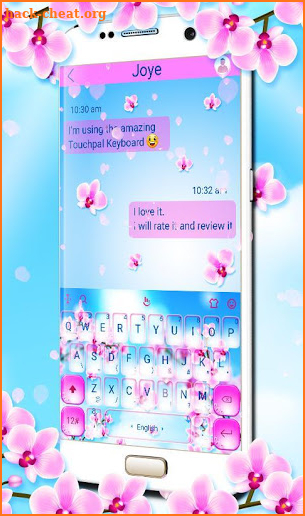 Spring Flower Garden Keyboard Theme screenshot