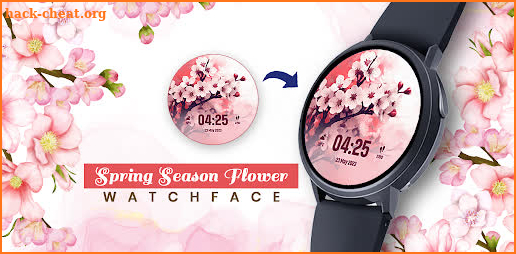 Spring Season Flower Watchface screenshot