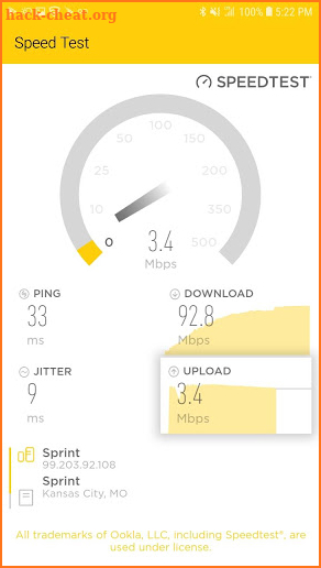 Sprint Network Tool screenshot