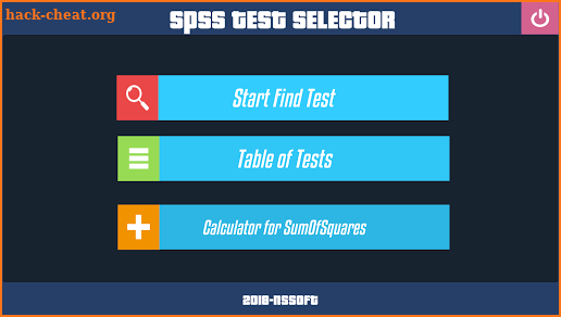 SPSS Test Selector screenshot