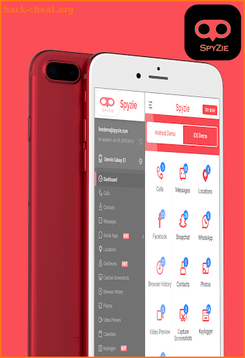 SPYZEE APP screenshot