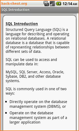 SQL Pro screenshot