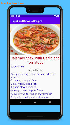 Squid and Octopus Recipes screenshot