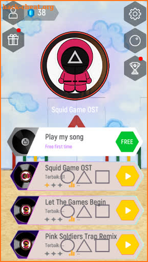 Squid Challenge Tiles Hop Edm screenshot