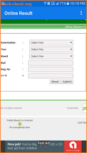 SSC Result 2020 All exam BD screenshot