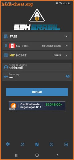 SSHBRASIL Lite - SSH/SlowDNS/SSL screenshot