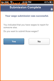 SSI Mobile Wage Reporting screenshot