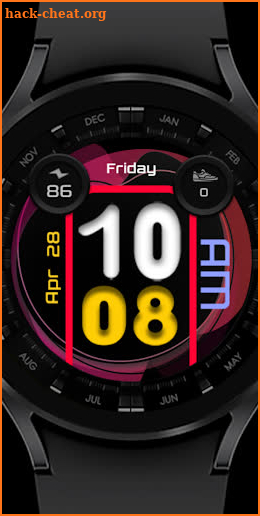 [SSP] Colored Bold Watch Face screenshot