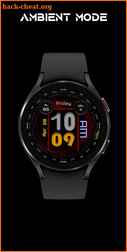 [SSP] Colored Bold Watch Face screenshot