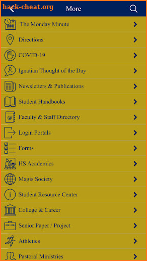 St. John's Jesuit High School & Academy screenshot