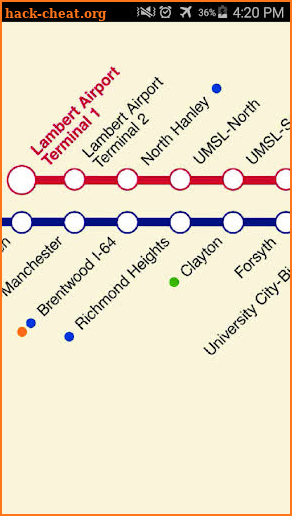 St. Louis Light Rail Map screenshot