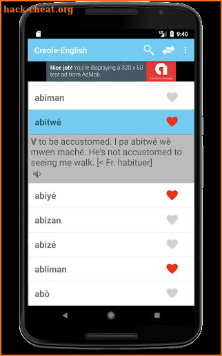 St. Lucian Creole Dictionary screenshot