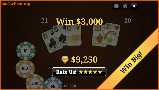 St. Patrick's Day Blackjack screenshot