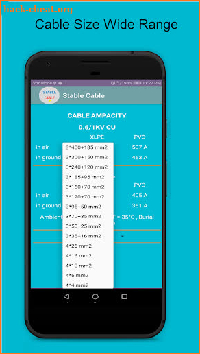 Stable Cable: Ampacity screenshot