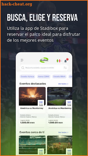 Stadibox renta de palcos screenshot