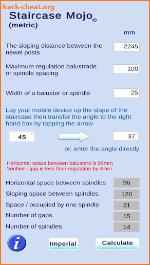 Staircase Calculator screenshot