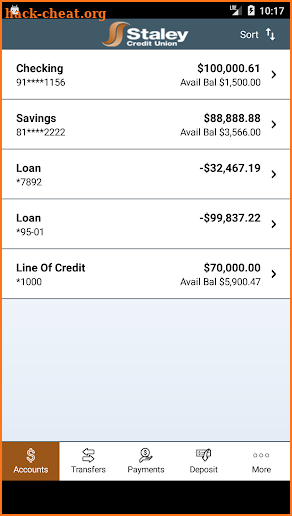 Staley Credit Union Mobile screenshot