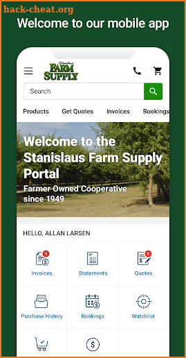 Stanislaus Farm Supply screenshot