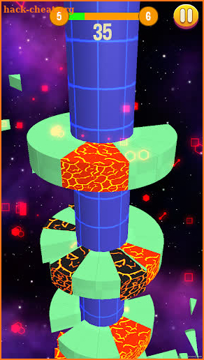 Star Ball Helix Jump screenshot