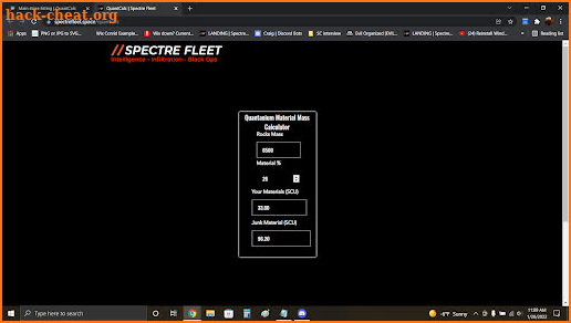 Star Citizen QuantCalc screenshot