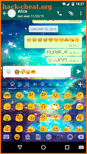 Star Galaxy Emoji Keybaord screenshot