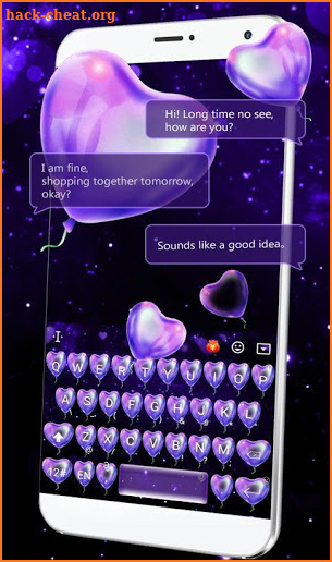 Star Love Balloon Keyboard Theme screenshot