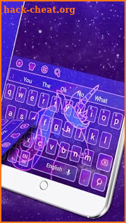 Star Neon Unicorn Keyboard screenshot