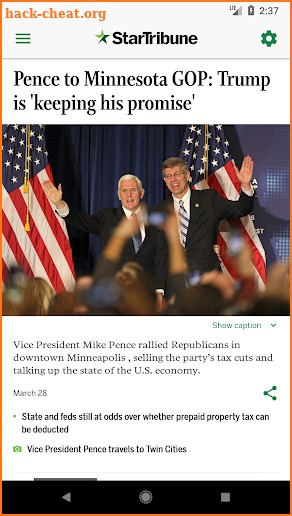 Star Tribune screenshot