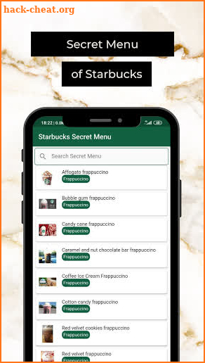 Starbucks Secret Menu screenshot