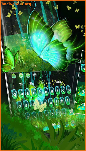 Starry Magical Forest Butterfly Keyboard screenshot