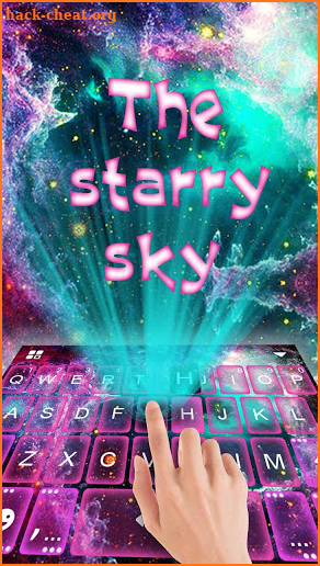 Starry Space Keyboard Theme screenshot