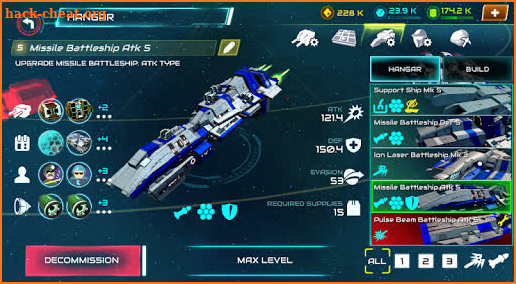 Starship battle screenshot