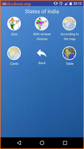 States of India - maps, capitals, tests, quiz screenshot