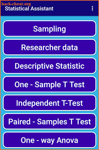 Statistical Assistant screenshot