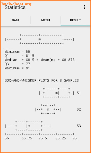 Statistics Study screenshot