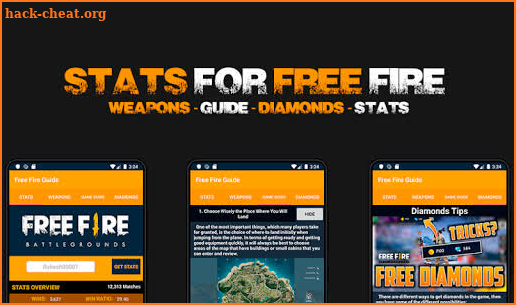 Stats for Free Fire - Weapons and Pro guide screenshot