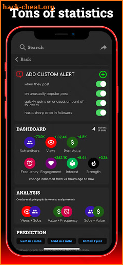 Statstory for Youtube - Analytics, Views Sub count screenshot