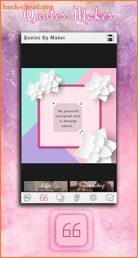 Status Creator : Quotes Maker : DP Status Maker screenshot