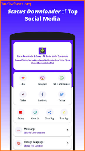 Status Downloader For Instagram WhatsApp Facebook screenshot