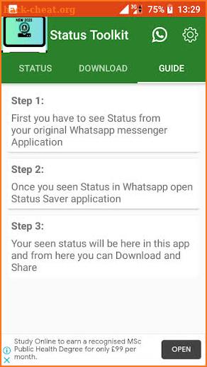 Status Toolkit screenshot