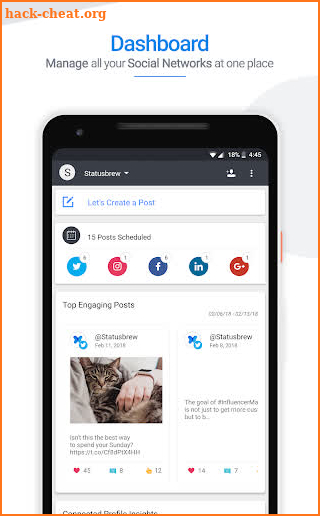 Statusbrew: Schedule Posts for Twitter & Facebook screenshot