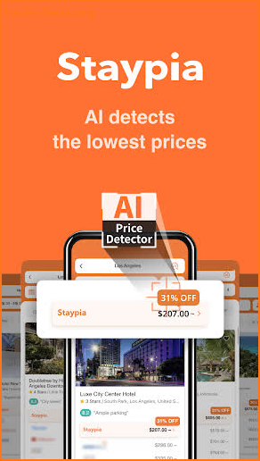 Staypia - Best hotel deals detected by AI screenshot