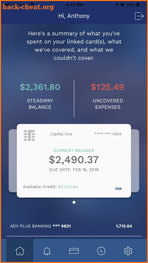 SteadiPay - Better Credit Card Management screenshot