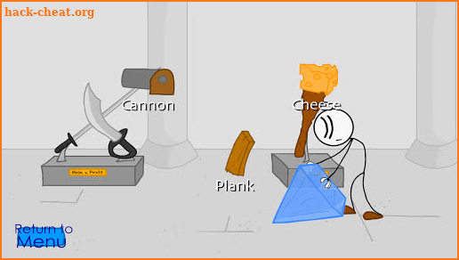 Stealing the diamond, a stickman adventure screenshot