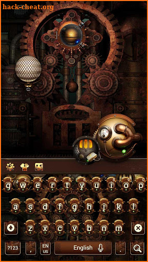 Steampunk Keyboard screenshot