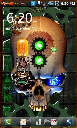 Steampunk Skull Live Wallpaper screenshot