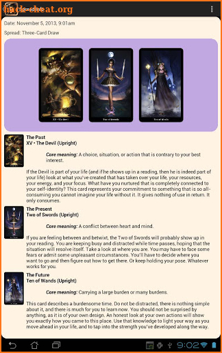 Steampunk Tarot screenshot